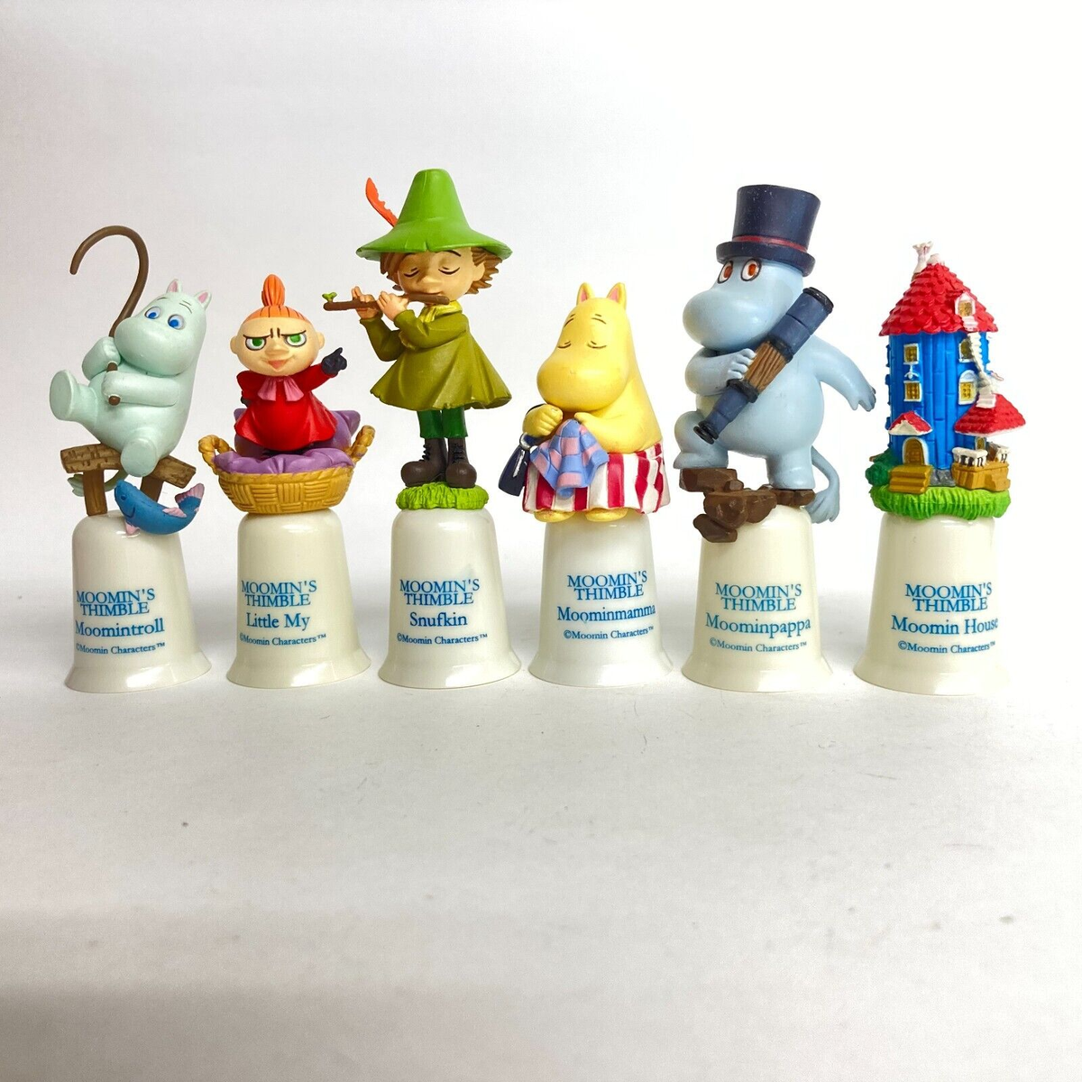 Moomin's Tea Time The Moomins Thimble Figure Full Set of 6 Kaiyodo