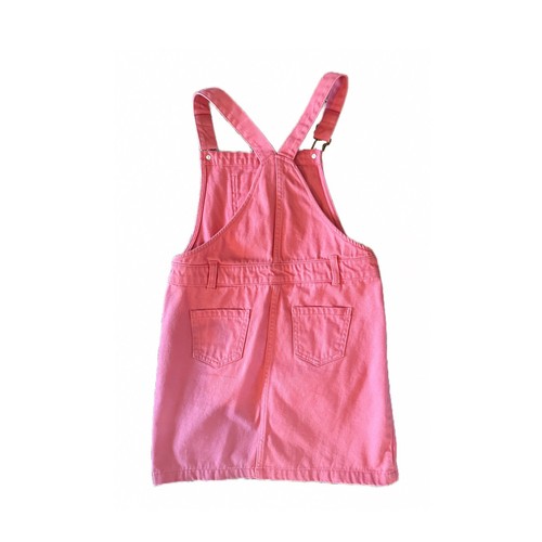 DIP Girls 3 Piece Outfit Coral/florals Overalls, Fleece, 3/4 Sleeve top 12-14/ L - Picture 4 of 11