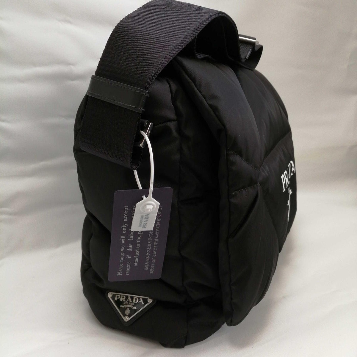 Auth Prada Re Nylon Padded Shoulder Bag