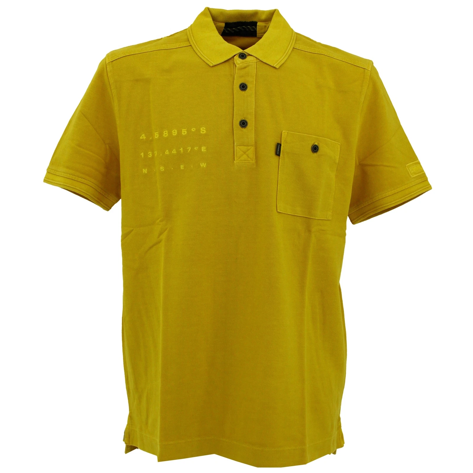 CAMEL ACTIVE men's short sleeve polo shirt polo shirt cotton yellow yellow 25092