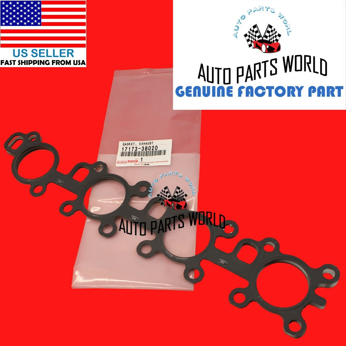 Genuine Toyota Exhaust Manifold Gasket - Part # 17173-38020