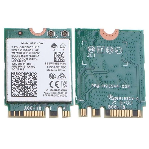 8265NGW NGFF M.2 22x30 Wireless AC Card WiFi Desktop Kit 2.4/5G 802.11ac Adapter - Afbeelding 9 van 11