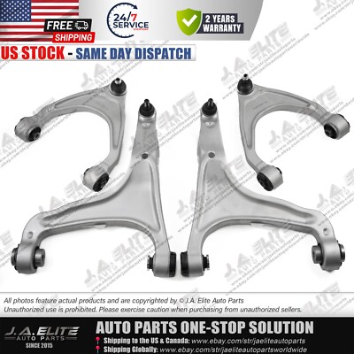 4pcs Front Left & Right Upper & Lower Control Arm fit Maserati Levante (2017+)