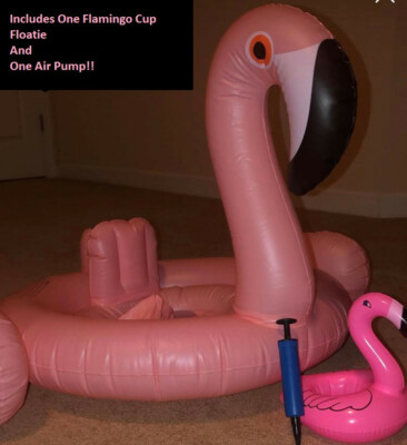 White Swan Pink Flamingo Kids Ride On Floatie Ages 8 Months - 4 Years