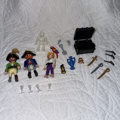Playmobil 海賊フィギュアセット 3939 Playmobil 3939 Pirate Ship Crew and Accessories Incomplete | eBay