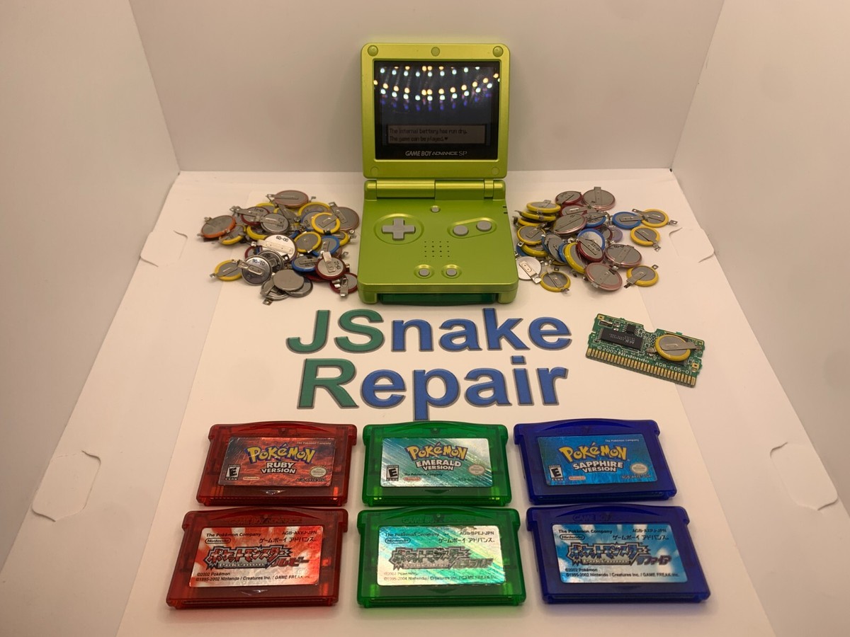 GameBoy Advance GBA Battery Replacement/Repair Service - Pokemon Ruby  Sapphire
