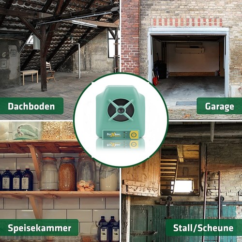 Tiervertreiber Ultraschall 360 m2.Marderabwehr haus Marderschreck Mäuseschreck - Bild 15 von 30