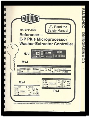 MILNOR  COMMERCIAL  WASHERS  PROGRAMMING  MANUAL  FOR  E-P PLUS