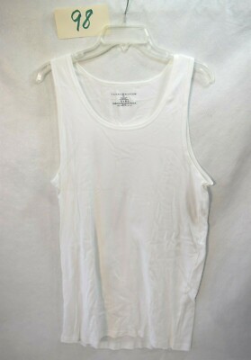 Tommy Hilfiger Rib Tank Shirt Sleeveless White Size XL Men's  