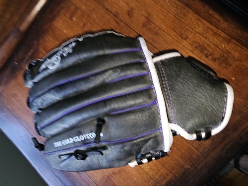 Rawlings Black Baseball Glove ST1200FPUR 12in RHT Youth Purple Nice Free Ship - Picture 4 of 15