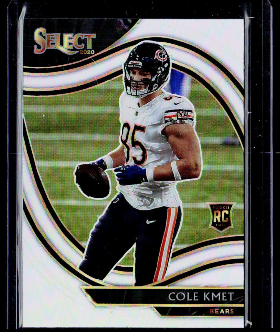 2020 Panini Select #374 Cole Kmet Silver Prizm