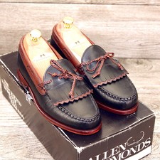 * NEU * 325 $ Allen Edmonds Woodstock Loafer 7 D schwarz/braun * neue Zedernbäume