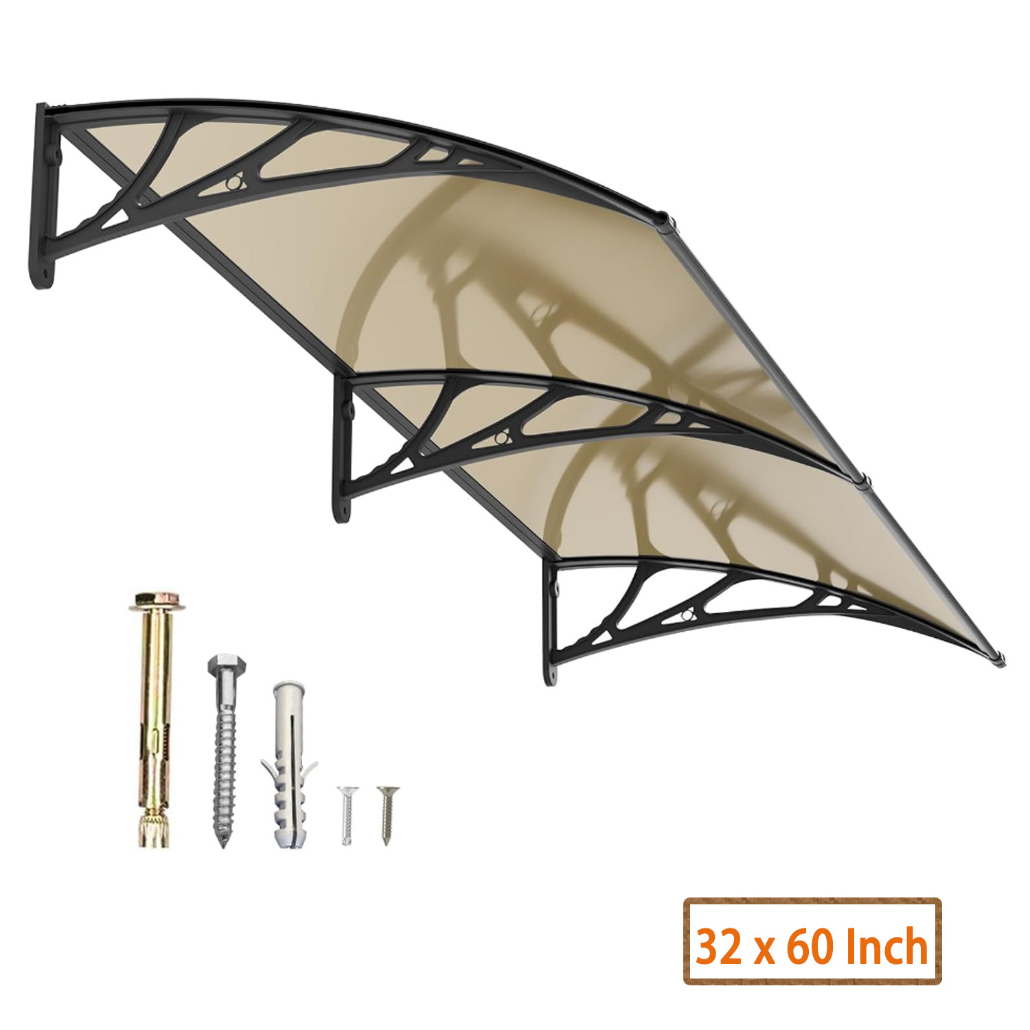 32" x 60" DIY Window Awning Door Canopy Solid Sun Shade Sheet for  Front Door