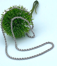 45 cm  Halskette Kordelkette 750 WEIßGOLD 18 KT Gold Kette Damen Herren Unisex👍