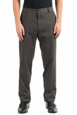 Dolce & Gabbana Men's Gray Wool Dress Pants Size 36 38 42