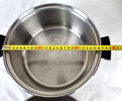 Amway Queen Cookware 1 x LGE 1 x MED Stainless Steel Saucepans + Made In USA - Picture 7 of 14