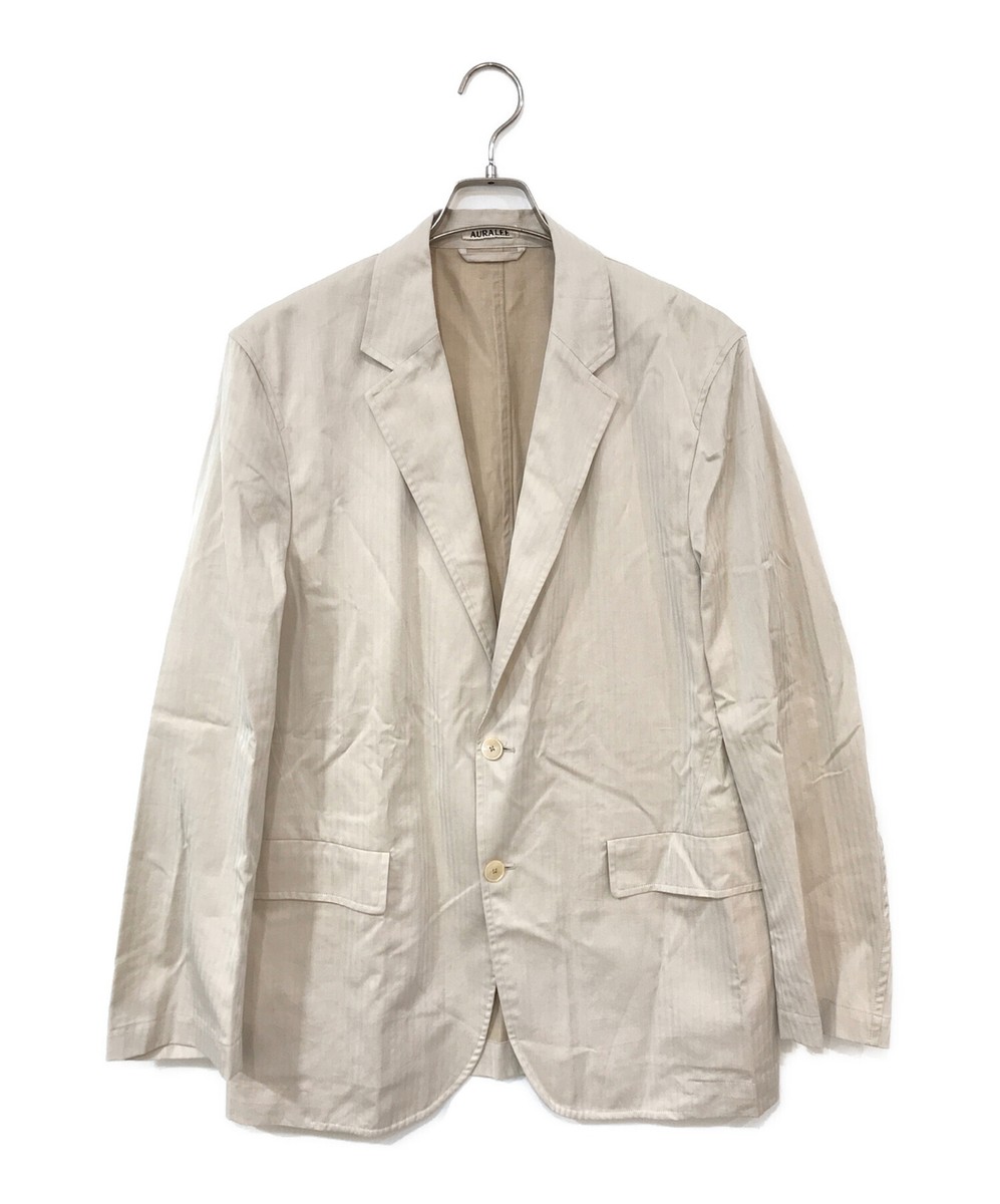 ジャケット・アウター auralee WASHED FINX HERRINGBONE JACKET AURALEE WASHED FINX HERRINGBONE JACKET