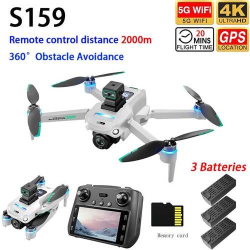 S159 RC Drone GPS FPV 4K HD Dual Camera 360° Obstacle Avoidance Smart Follow - Picture 2 of 25
