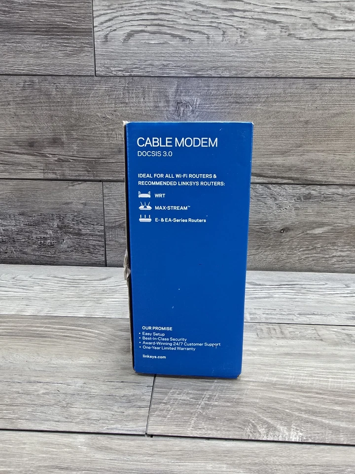 LINKSYS Cable Modem 16x4 Bonded Channels DOCSIS 3.0 Black CM3016 Tested - Image 3 of 4