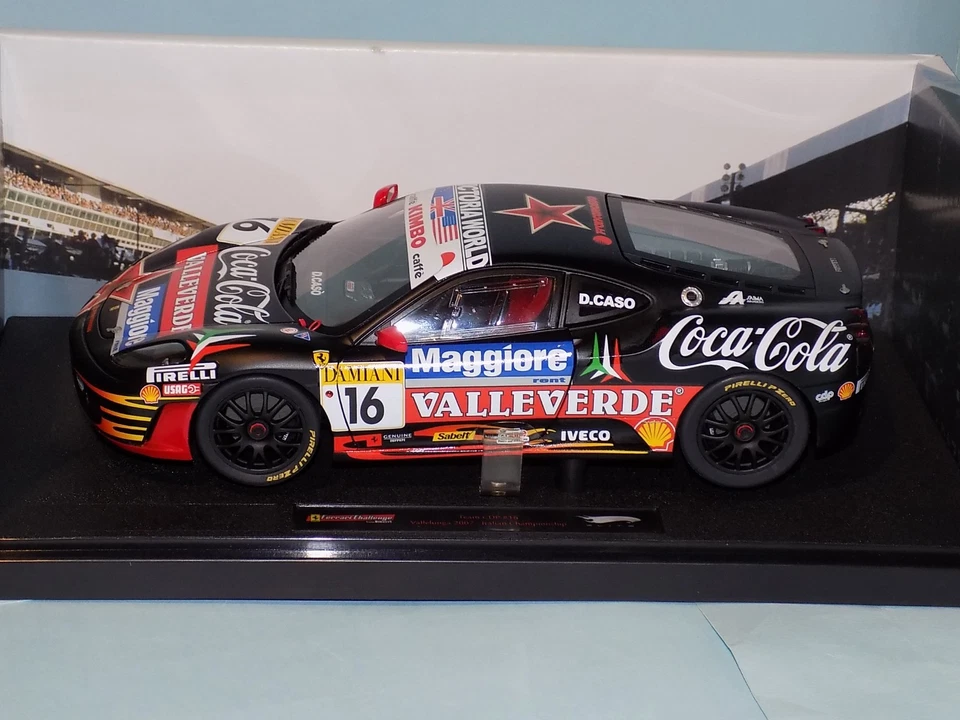 Ferrari F430 Défi Équipe Cdp Vallelunga 2007 Caso Coca Cola ELITE N2069 1/18 - Photo 2/4