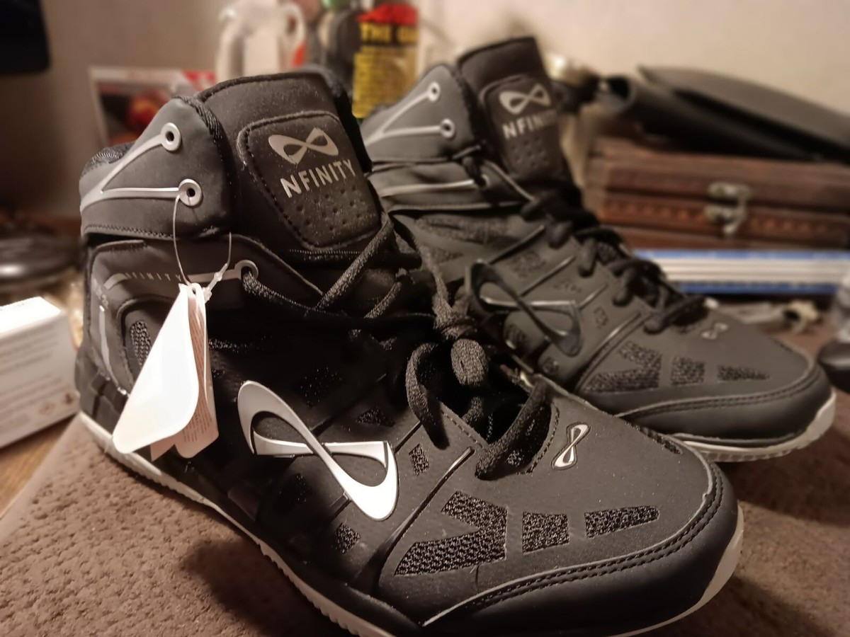 black high top nfinity cheer shoes