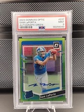 2023 Donruss Optic Sam Laporta Rated Rookie LIME GREEN PRIZM AUTO 4/5 ON CARD 🔥