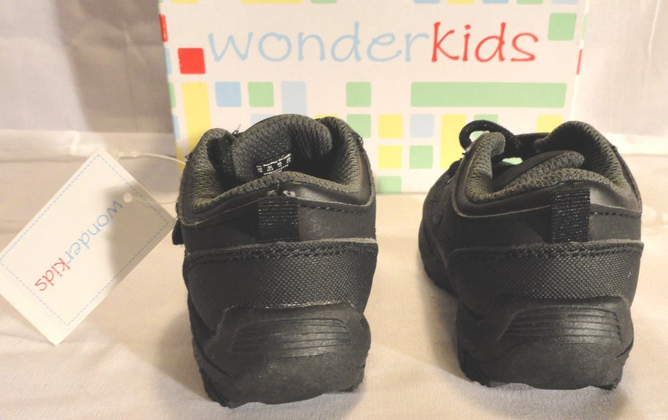 ZAPATOS DEPORTIVOS WONDER KIDS AXEL 2, NIÑOS PEQUEÑOS NEGROS, TALLAS 6,7,8, ENVÍO GRATUITO Foto 4 de 4