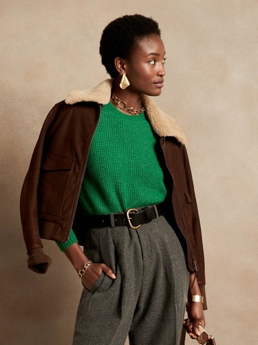 BANANA REPUBLIC Aire Waffle-Knit 