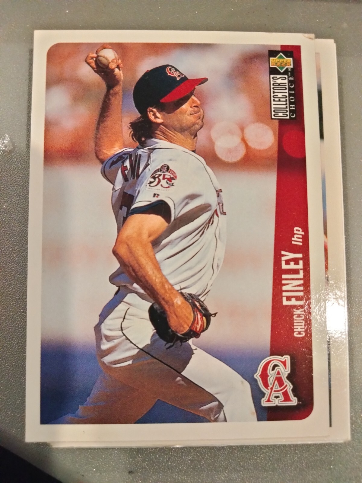 1996 Upper Deck Collector's Choice Chuck Finley Baseball Card 485