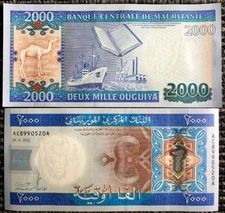 Mauritania 2000 Ouguiya 2011 Banknote World Paper Money UNC Currency