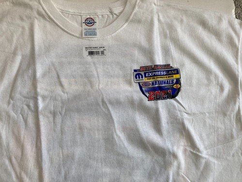 2021 Mopar Exp Lane (164) Reading PA OILMen's 100% Cotton T-shirt NHRA - Picture 10 of 12