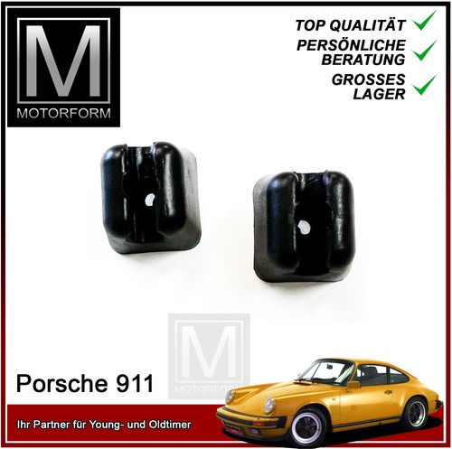 1 Paar Porsche 911 Coupe Sonnenblenden Clips schwarz sunvisors holders black neu - Picture 2 of 3