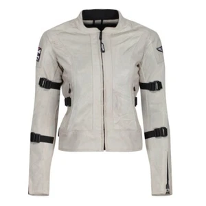 MotoGirl Jodie Summer Motorcycle Jacket Ladies Womens Natural