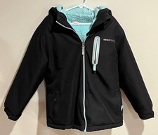 Swiss Tech Coat Child Winter Coat Black 2 in 1 Removable Girls Jacket Size 6-6X