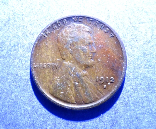 1912-S Lincoln Cent  VF