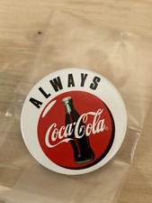 Vintage Coca Cola Classic Pin Back Collectible " Always Coca Cola "