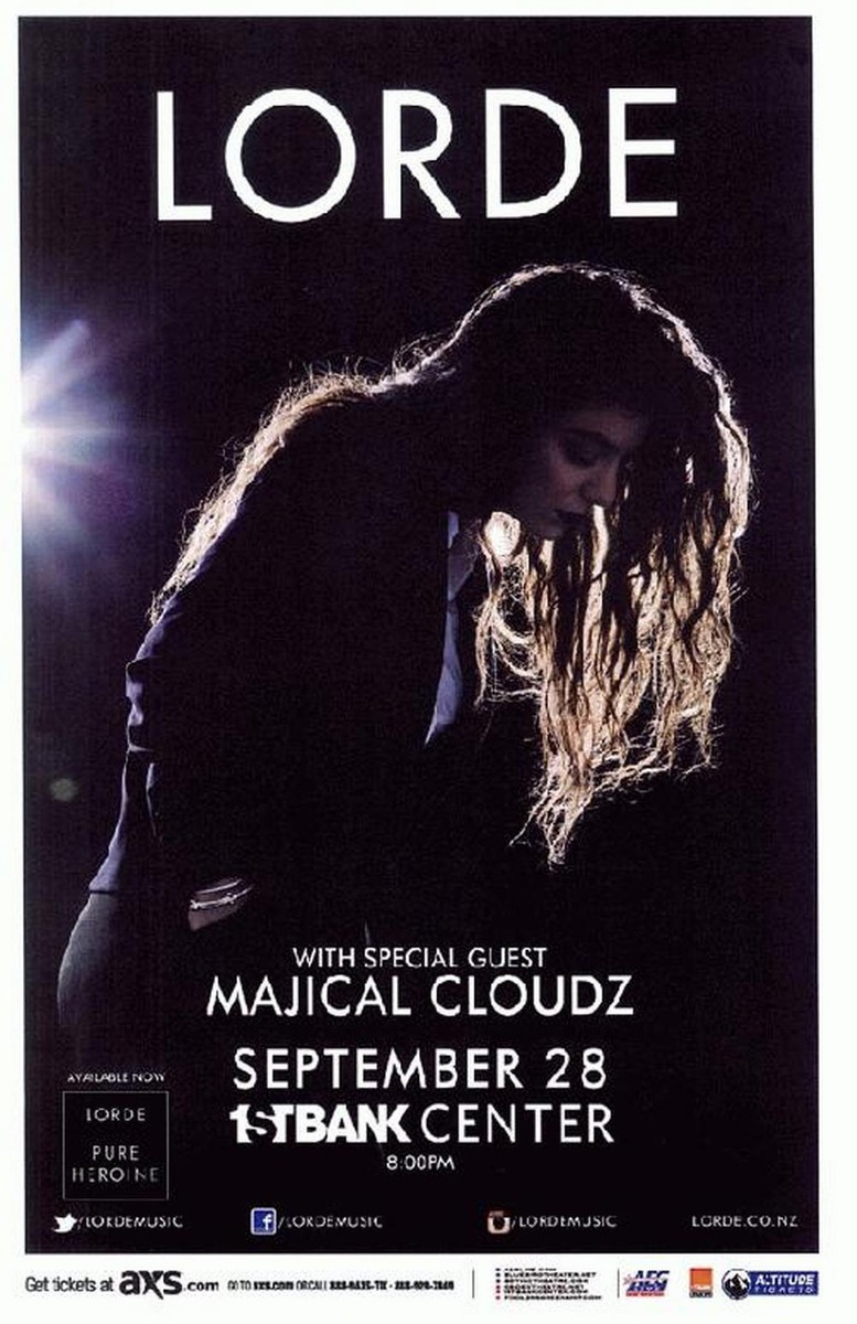 LORDE BROOMFIELD 2014 COLORADO CONCERT POSTER