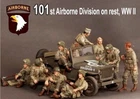 1/48 resin model WWII US 101 airborne troops 9 man Big Set Unassembled Unpainted