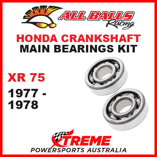 All Balls 24-1031 Honda XR75 XR 75 1977-1978 Crankshaft Main Bearings - Bild 1 von 2