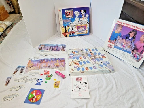 Vintage Walt Disney’s 101 Dalmatians 3D Board Game Milton Bradley Complete