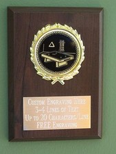 Billiards/Pool/8-Ball Award Plaque 4x6 Trophy FREE engraving