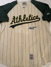 Reggie Jackson ‘93 HOFer  Autographed #44 (REPLICA) Oakland Athletics Jersey COA