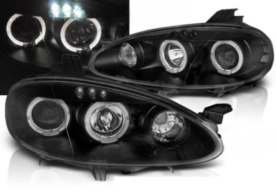 Scheinwerfer Paar Mazda MX5 01-05 Angel Eyes Schwarz