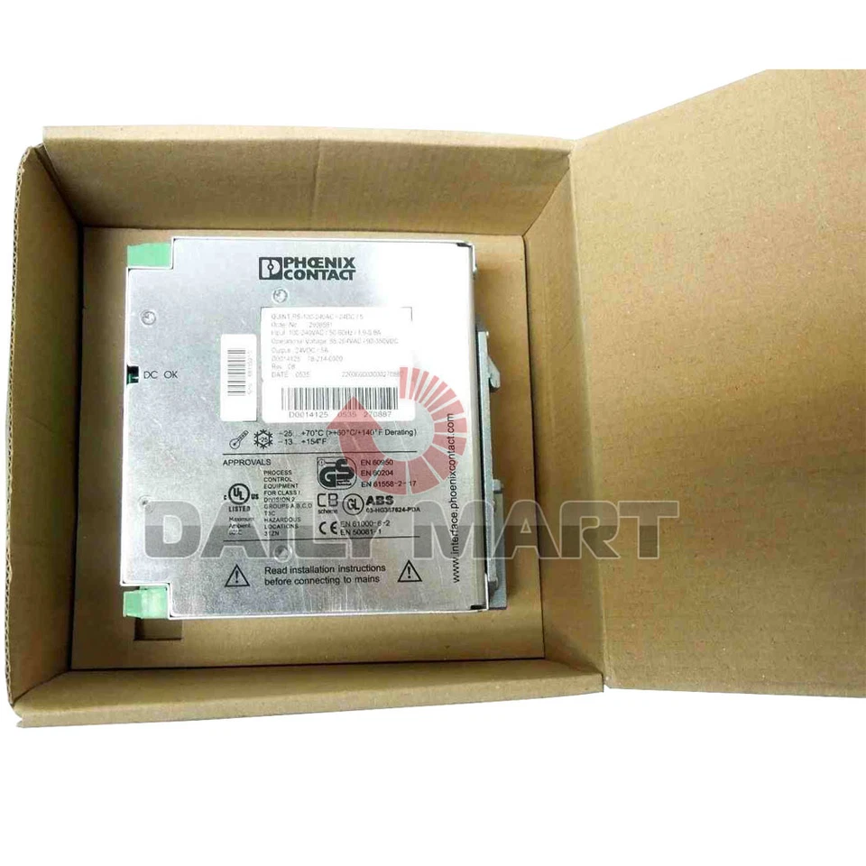 Phoenix 2938581 QUINT AC-DC Enclosed Power Supply 24V@5A 85-264V DIN Rail Mount - Image 4 of 4