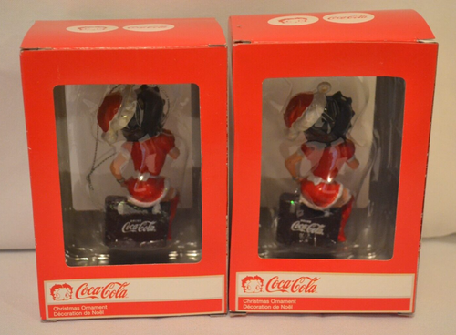 Coca Cola Coca-Cola Betty Boop Juego de 2 Adornos de Navidad Kurt Adler 2012 NUEVO - Imagen 3 de 3