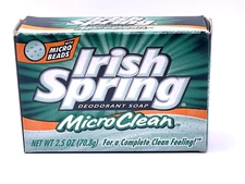 Irish Spring MicroClean Deodorant Soap w/ Micro Beads 2.5 oz Bar  DISCONTINUED