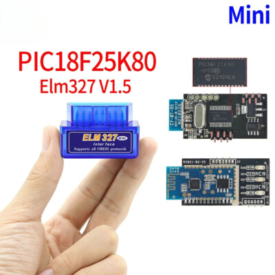 PCB Mini ELM327 V 1,5 Autodiagnosescanner OBD OBD2 Bluetooth V 1 5 PIC18F25K80