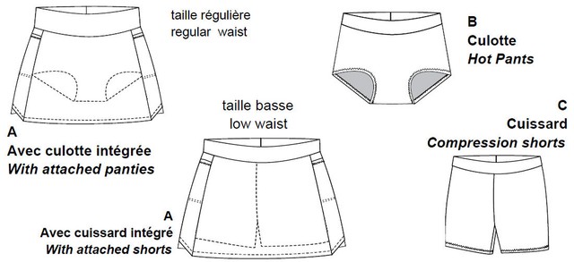 Jalie Multi Sport Skort Hot Pants 