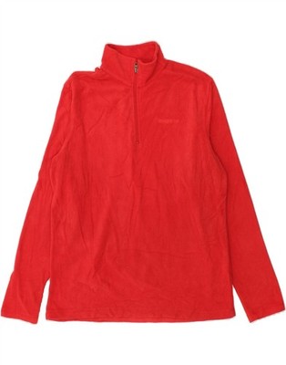 Diadora Damen Fleecepullover mit Reißverschluss am Ausschnitt UK 18 XL rot Polyester CG71