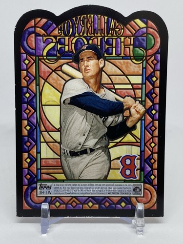 Ted Williams 2013 Topps Archives Gallery of Heroes #GH-TW Insert *SEE EDGES - Picture 8 of 8